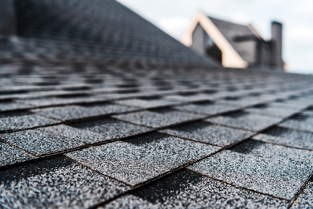 Roof of a house seen while performing 4 point home inspection services