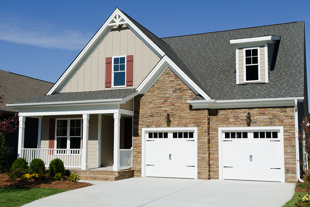 Newly constructed house seen while preforming a home inspection